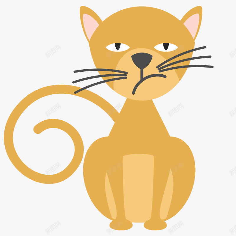 卡通猫咪手绘可爱动物小猫png免抠素材_88icon https://88icon.com 动物 卡通猫咪 可爱 小猫 手绘