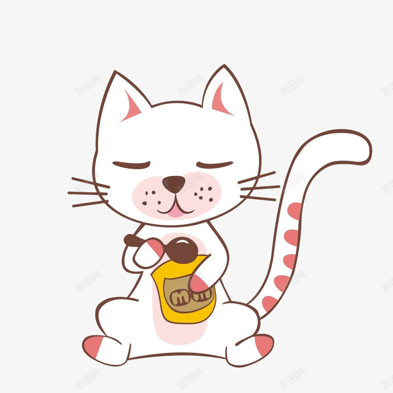 吃货小猫咪png免抠素材_88icon https://88icon.com 卡通 可爱 吃货 吃货福利 小猫咪