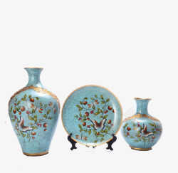 欧式家居饰品工艺品陶瓷三件套高清图片