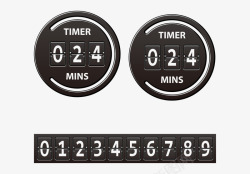 时钟模板数字记分牌高清图片