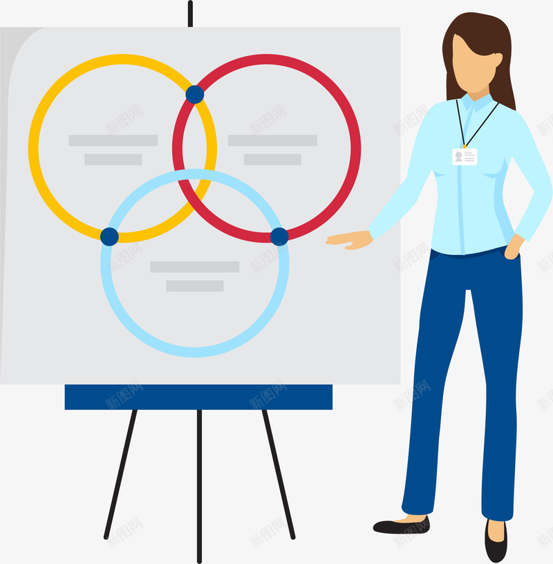 卡通扁平演讲培训插画矢量图ai免抠素材_88icon https://88icon.com 人才市场 会议 办公 商务 培训 开会 演讲 白领 矢量图