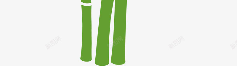 卡通手绘绿色的竹子png免抠素材_88icon https://88icon.com 创意 动漫动画 卡通手绘 叶子 竹叶 绿色的竹子