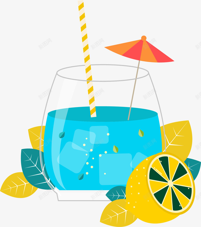 卡通手绘饮料果汁装饰插画矢量图ai免抠素材_88icon https://88icon.com 冰沙 卡通水彩饮品奶茶 夏日饮品 手绘果汁 手绘饮品 饮料果汁 矢量图