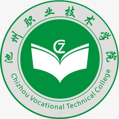 绿色泼墨PNG学校logo图标图标