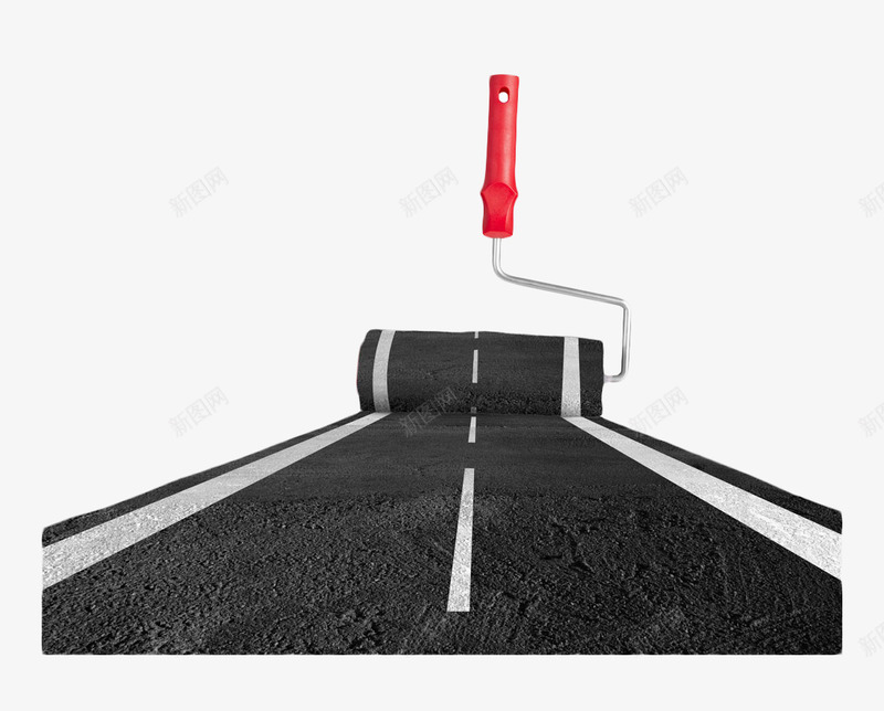 创意油漆道路png免抠素材_88icon https://88icon.com 油漆 道路 马路 高速公路