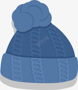 冰雹的冬天冬天帽子针织图案图标图标