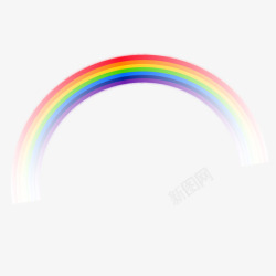 彩色卡通彩虹素材