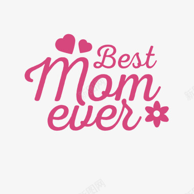 母亲节快乐卡片母亲节艺术字logo图标图标