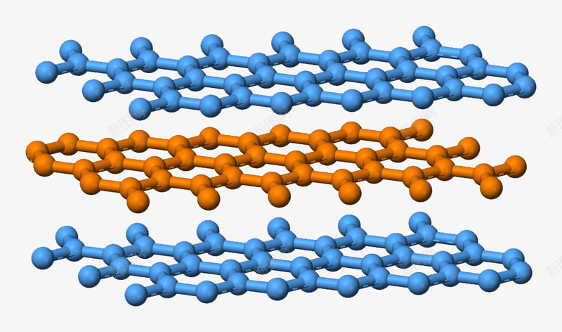 三维石墨烯png免抠素材_88icon https://88icon.com 三维 橘色 石墨烯 蓝色