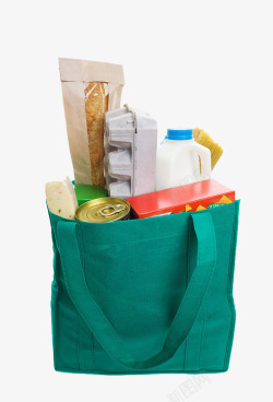 购物袋里的食物素材