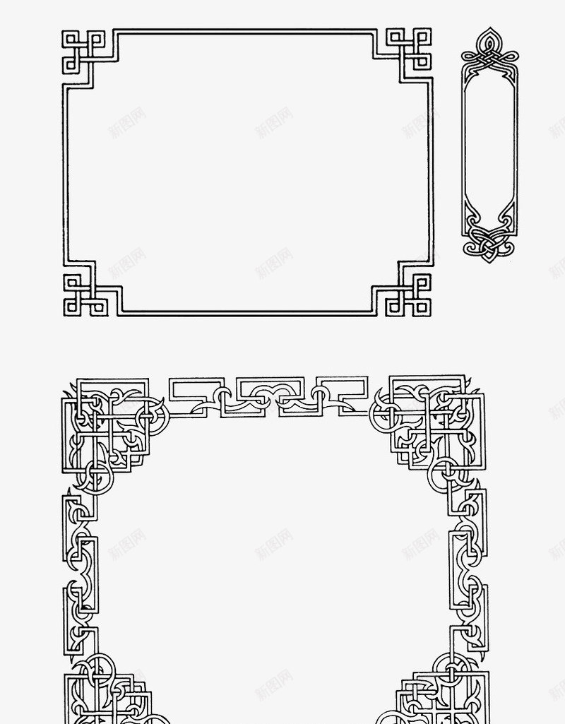 中国风边框合集png免抠素材_88icon https://88icon.com 中国风 典雅 古典 简约