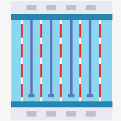 游泳池PNG游泳池平面图插画矢量图高清图片