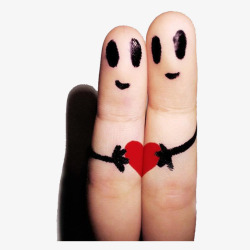 婚姻幸福插画小拇指高清图片