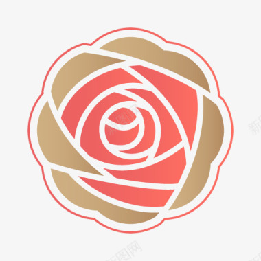 情人节图标玫瑰花情人节心形图标图标