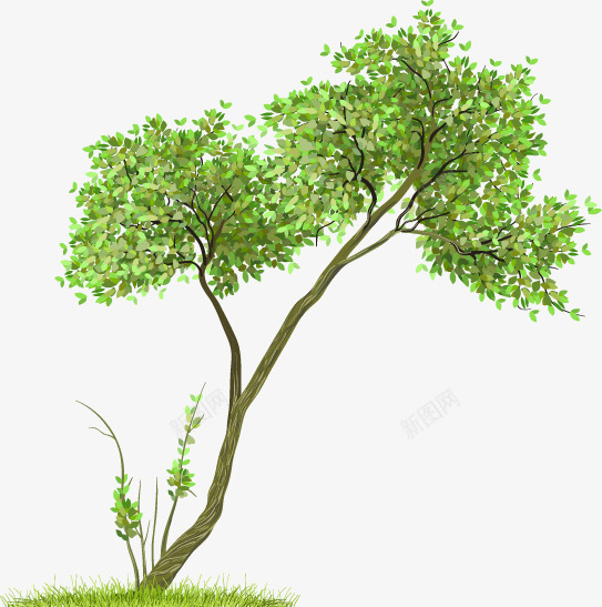卡通许愿树png免抠素材_88icon https://88icon.com MG ppt 动画 卡通许愿树 可爱 扁平化 森林 植物 简约