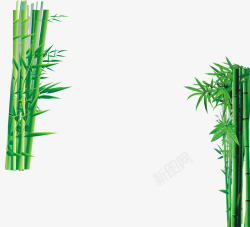 绿色竹林竹子素材