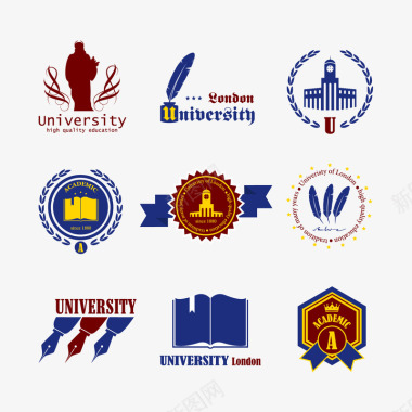 学校卡片学院学校LOGO图标图标