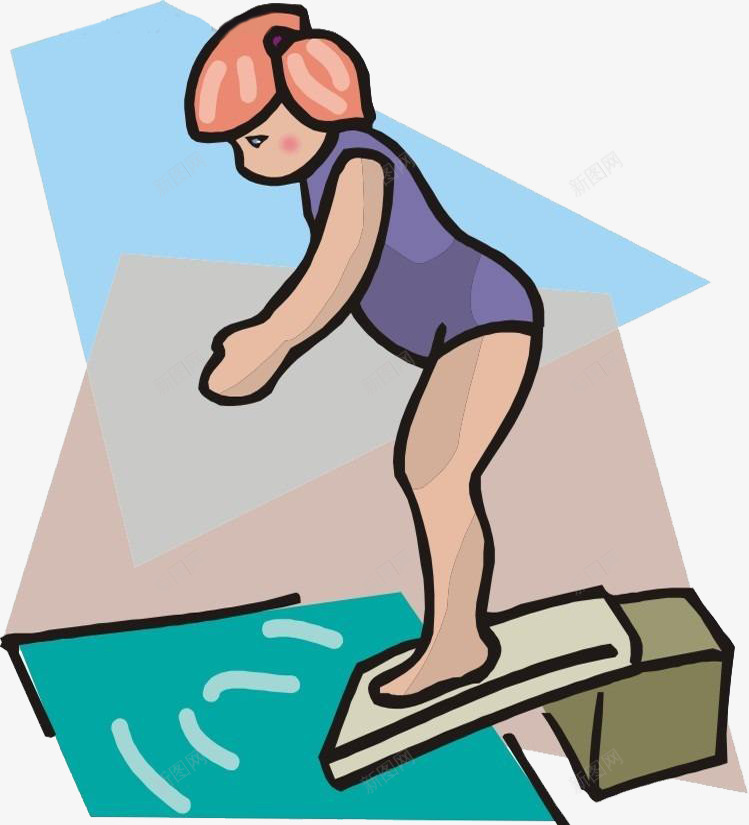 跳水运动员png免抠素材_88icon https://88icon.com 水上娱乐 水上运动 跳水 跳水运动