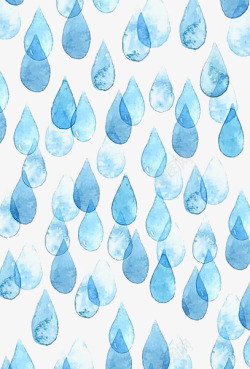 水彩雨滴矢量素材水彩雨滴高清图片