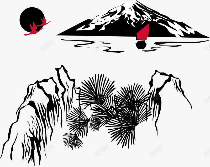 经典日本元素png免抠素材_88icon https://88icon.com 富士山 寿司 扇子 手绘插画 插画 日本 日本刀 日本地图 日本建筑 日本经典 木屐 桃花 歌姬 相扑 神社 竹子 简笔画山 经典日本元素 美丽的富士山