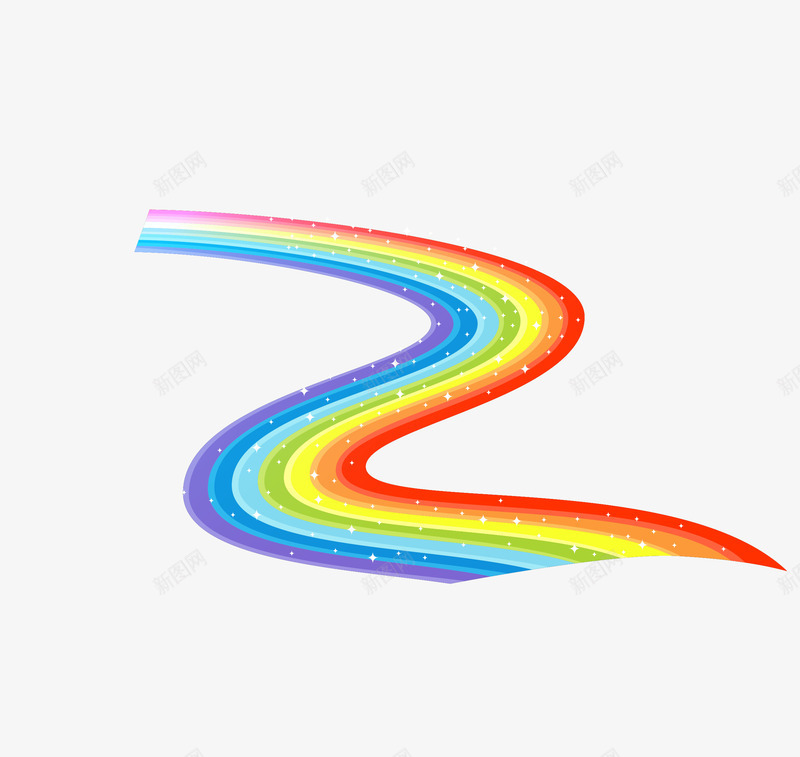 彩虹色弯曲彩虹装饰唯美矢量图eps免抠素材_88icon https://88icon.com 唯美 弯曲彩虹装饰 彩虹色 矢量彩虹装饰 矢量图
