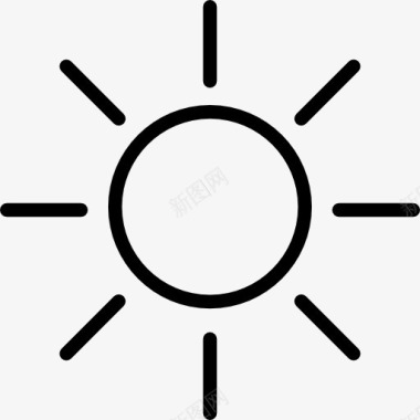 太阳光晕太阳光图标图标