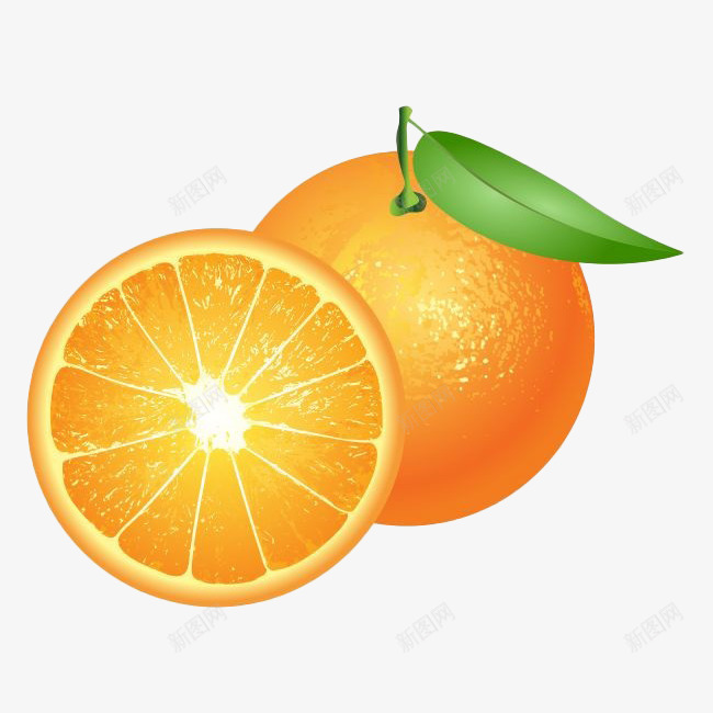 卡通两个香橙png免抠素材_88icon https://88icon.com 卡通 叶子 插画 桔子 橘子 橙子 橙汁 设计 香橙 香橙卡通