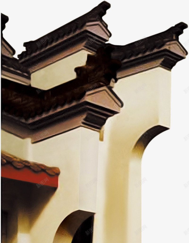 中国风房屋建筑装饰插图png免抠素材_88icon https://88icon.com 国风 建筑 房屋 插图 装饰