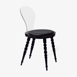 黑白色简约椅子素材