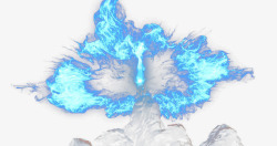 爆炸蓝色飞舞光效粒子素材