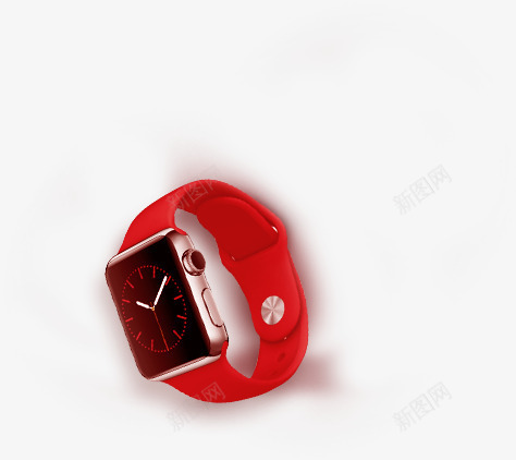 创意合成红色的手表造型png免抠素材_88icon https://88icon.com 创意 合成 手表 红色 造型