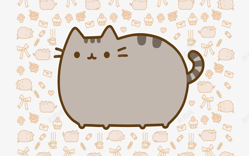 肥肥猫咪png免抠素材_88icon https://88icon.com 动物素材 卡通 可爱 小肥猫