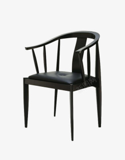 黑色中式贵妃椅素材