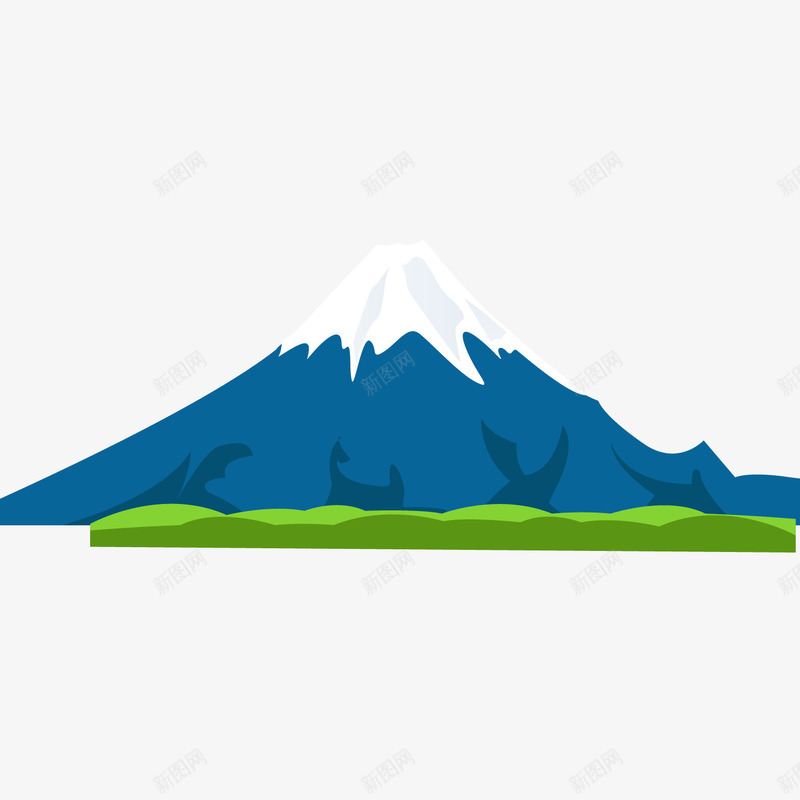日本富士山png免抠素材_88icon https://88icon.com 手绘 插画 清爽风格 简笔画山 网页 美丽的富士山