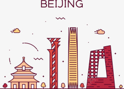 房子北京北京插画高清图片