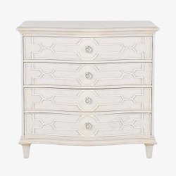免扣实木柜子欧式白色床头柜元素高清图片