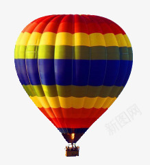 彩虹热气球飞舞图标图标