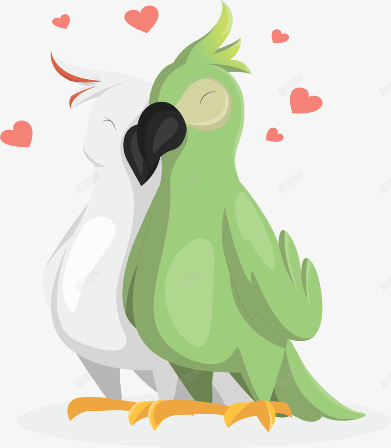 甜蜜依靠的情侣鹦鹉矢量图ai免抠素材_88icon https://88icon.com 依靠 情人节 情侣 矢量png 鹦鹉 鹦鹉情侣 矢量图