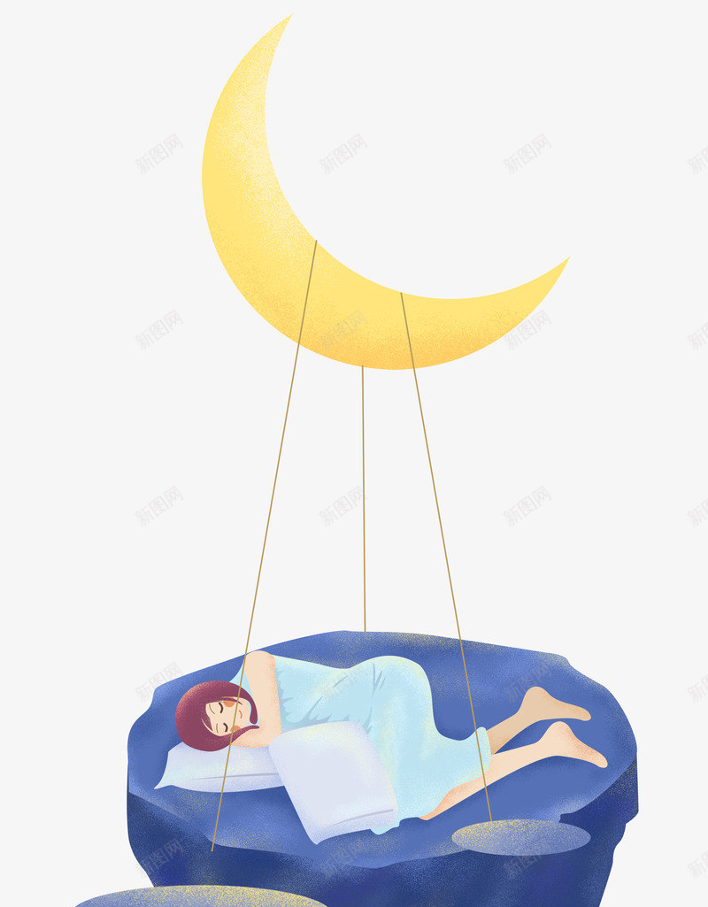 世界睡眠日蓝色插画月亮熟睡少女psd免抠素材_88icon https://88icon.com 世界睡眠日 世界睡眠日蓝色插画月亮熟睡少女 插画 月亮 熟睡少女 蓝色