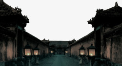 复古宫灯古建筑高清图片