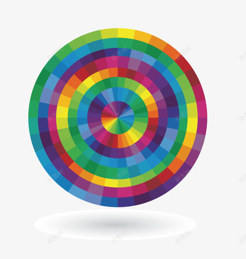 调色图png免抠素材_88icon https://88icon.com 七色板 彩色 彩虹色 红灰黄色 色板 颜色