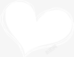 白色的爱心海报背景七夕情人节素材