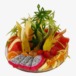 西餐蔬菜水果拼盘高清图片