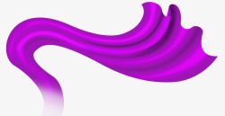 紫丝带紫色飘带高清图片