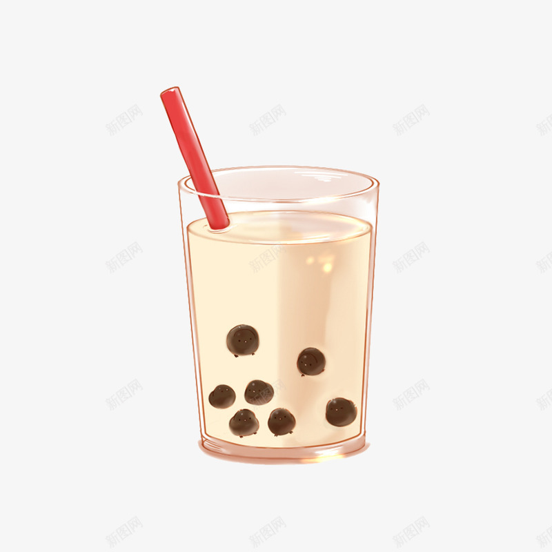 手绘红豆奶茶元素png免抠素材_88icon https://88icon.com 奶茶 手绘风格 插画 红豆奶茶 红豆布丁奶茶 高清