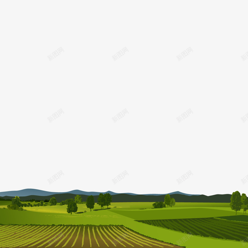 平原田园草地风景插画矢量图ai免抠素材_88icon https://88icon.com 卡通 太阳 山 平原 手绘 插画 春天风景 春季 水彩河流 河流 田园风景 白云 矢量图 绿树 蓝天 鲜花