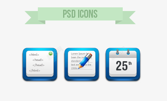 日历笔记本图标合集PSD源文件图标