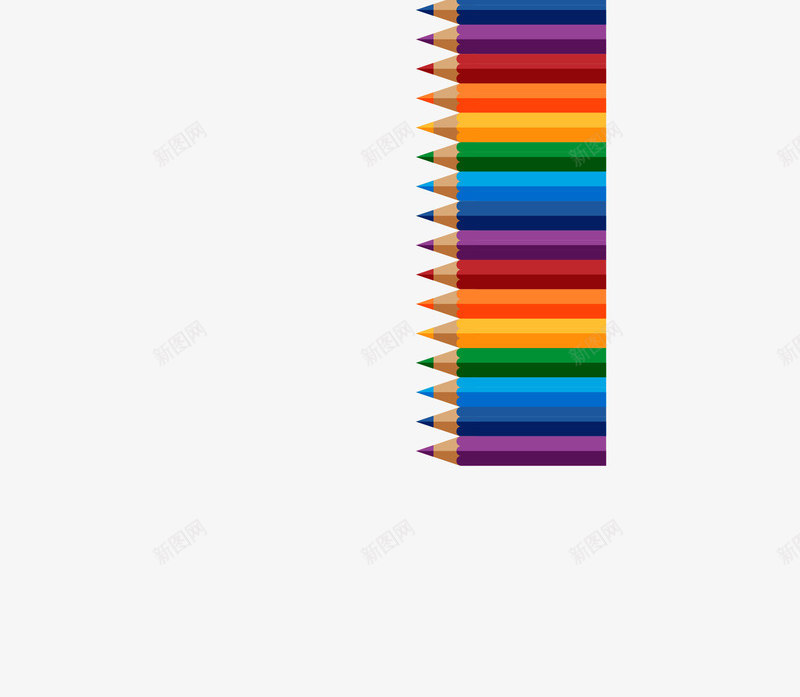 彩色创意彩虹铅笔png免抠素材_88icon https://88icon.com 创意彩虹 彩色彩虹铅笔 矢量彩虹铅笔 铅笔