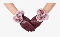 皮革防风防寒FLLF秋冬季女士手套PU皮高清图片
