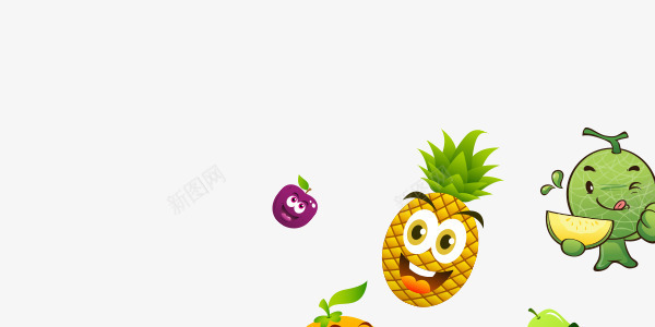 产品水果人偶扁平png免抠素材_88icon https://88icon.com 人偶 可爱 扁平 水果 笑脸 食物